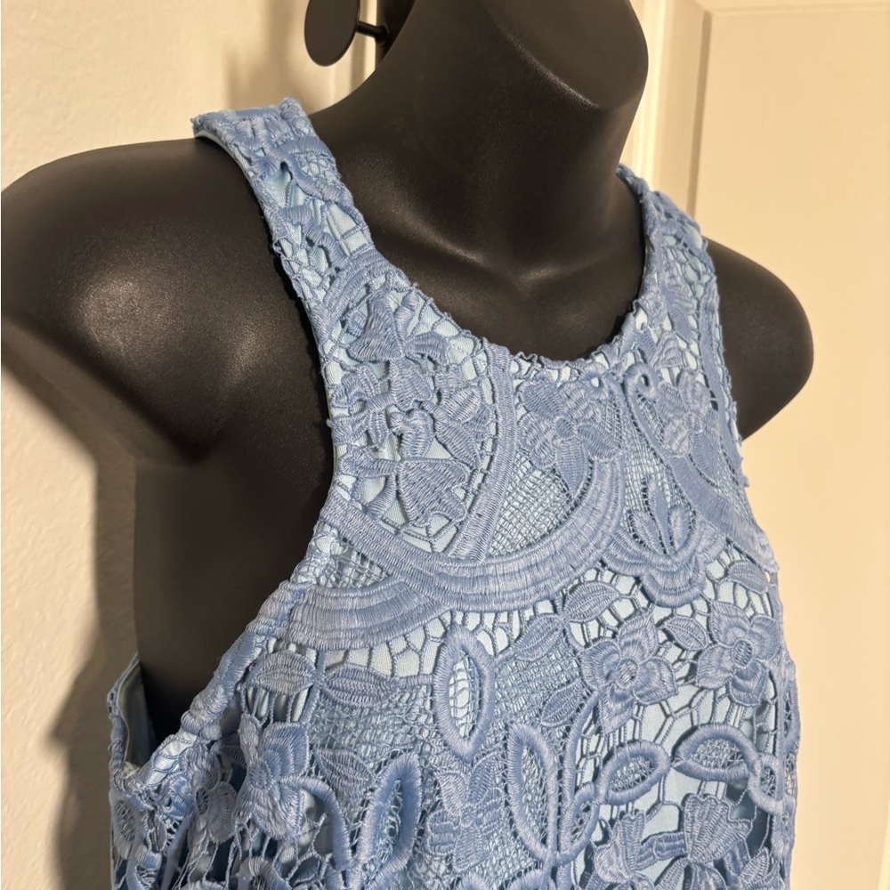 Lovers + Friends Light Blue Lace Mini Dress - Picture 9 of 13